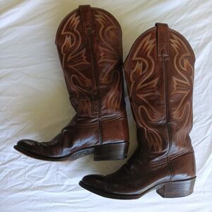 IMPERIAL Men’s Vintage Western Leather Cowboy Boots M704 Size 13 D Made In USA